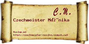 Czechmeister Mónika névjegykártya