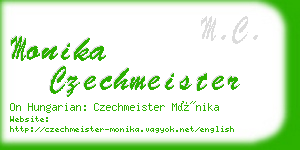 monika czechmeister business card